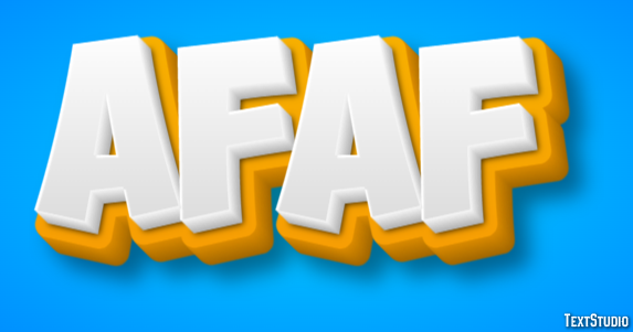 Afaf Tekst Effect