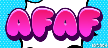 Afaf Tekst Effect