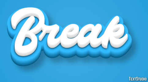 Break Text Effect