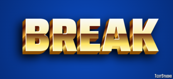 Break Text Effect