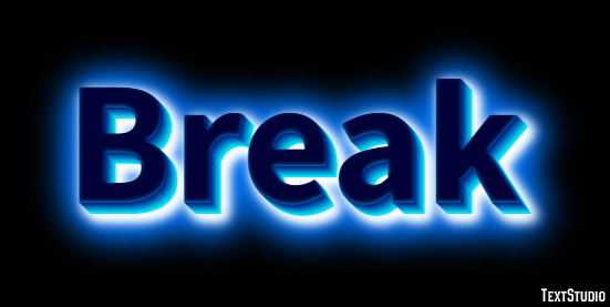 Break Text Effect
