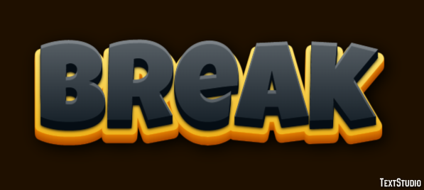 Break Text Effect