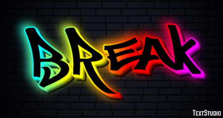 Break Text Effect