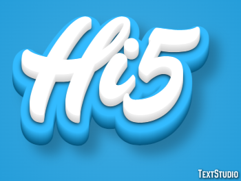 Hi5 Efeito de texto