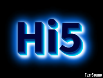 Hi5 Efeito de texto