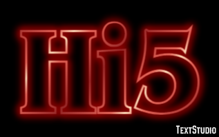 Hi5 Efeito de texto