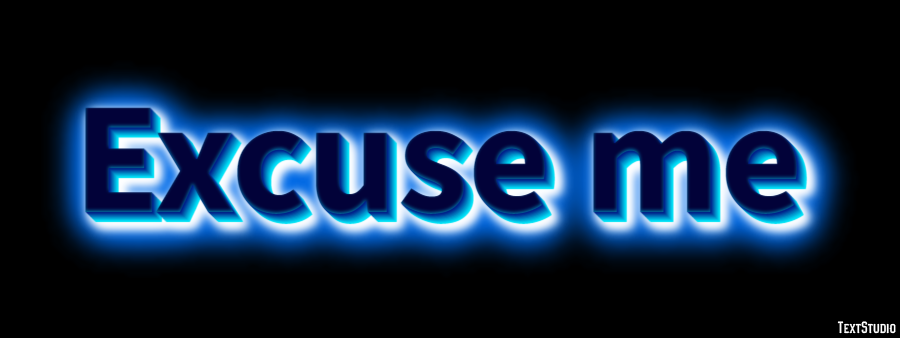Excuse me Text Effect