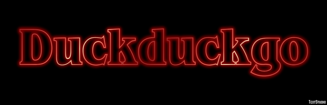 Duckduckgo Efecto de texto