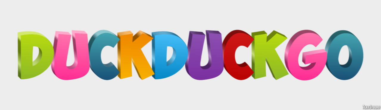 Duckduckgo Efecto de texto