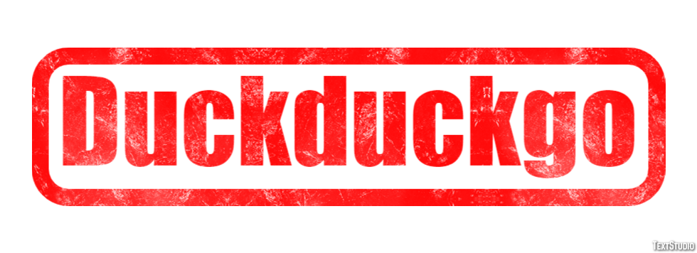 Duckduckgo Texteffekt