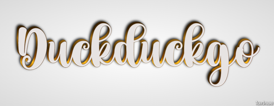 Duckduckgo Efecto de texto