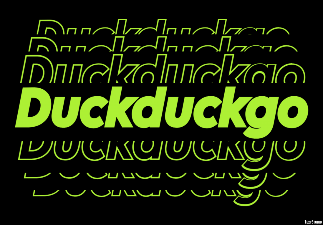 Duckduckgo Efekt tekstowy