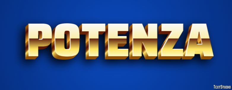 Potenza Efecto de Texto