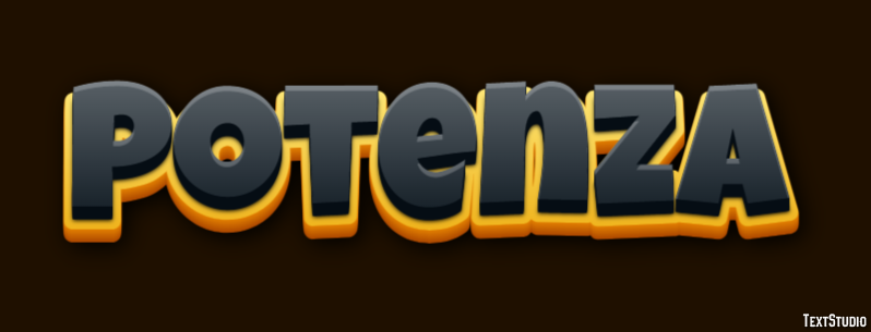 Potenza Efecto de Texto