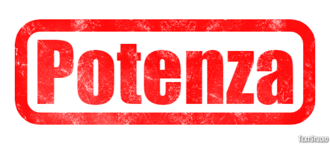 Potenza Efekt tekstowy