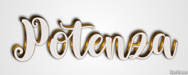 Potenza Efecto de Texto