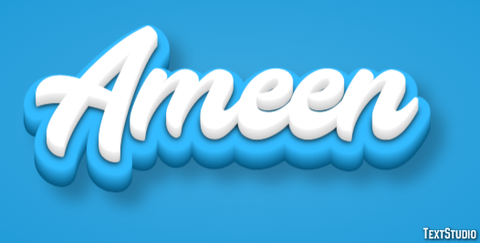 Ameen Эффект текста
