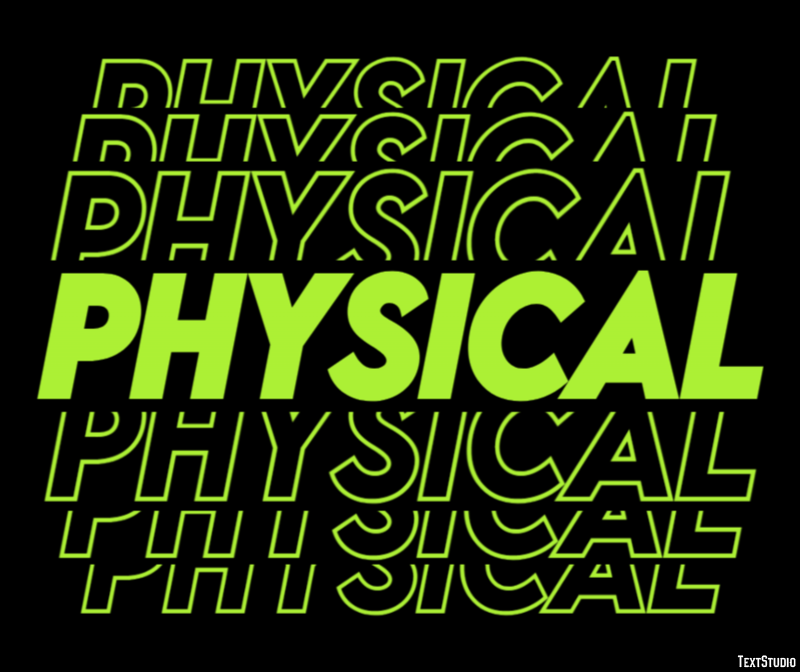 Physical Эффект текста