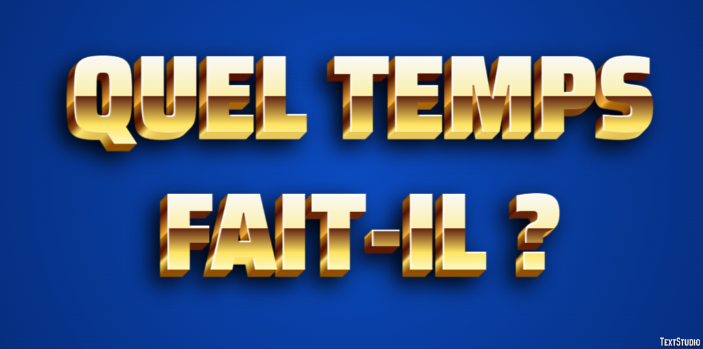 Quel temps fait-il ? Effet de Texte