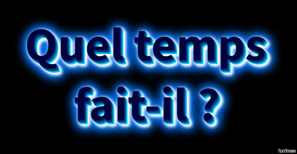 Quel temps fait-il ? Effet de texte