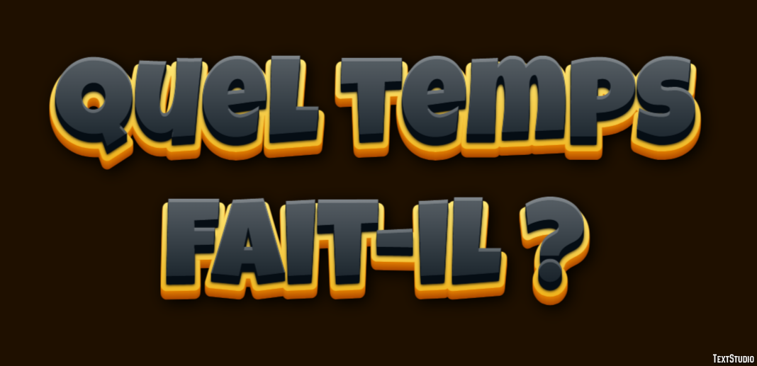 Quel temps fait-il ? Effet de texte