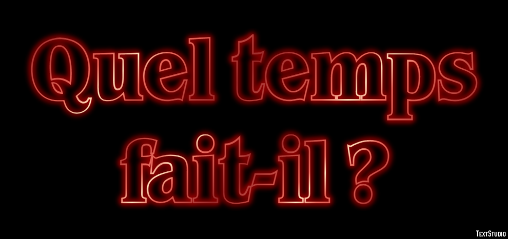 Quel temps fait-il ? Effet de Texte