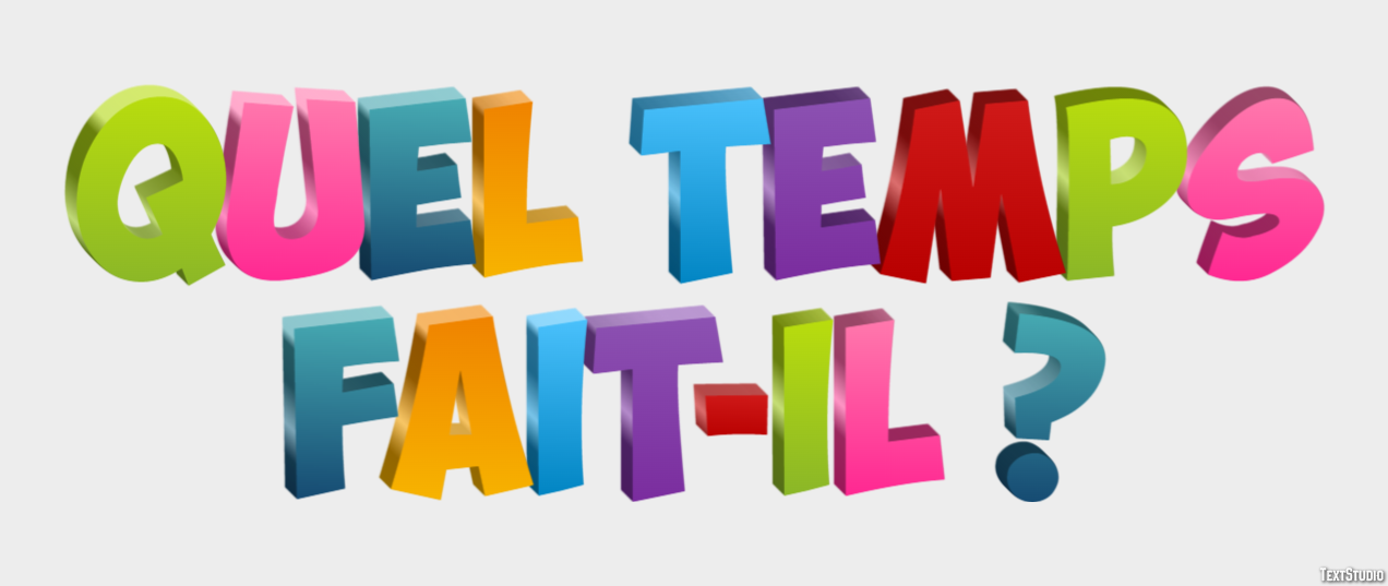 Quel temps fait-il ? Effet de texte