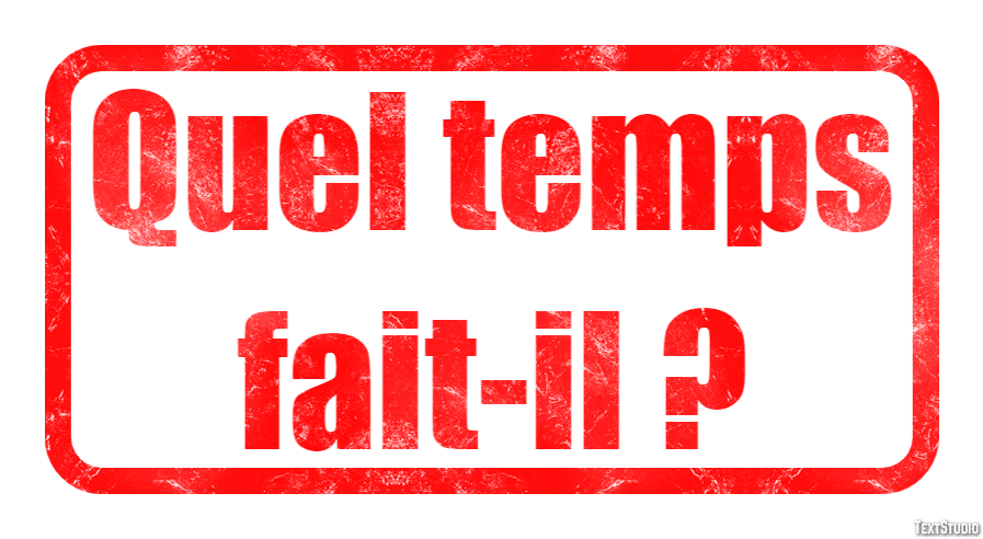 Quel temps fait-il ? Effet de texte