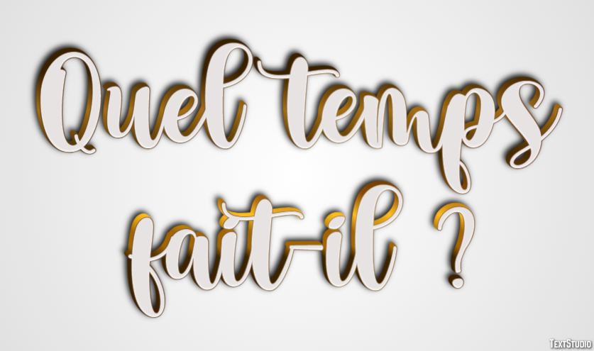 Quel temps fait-il ? Effet de texte