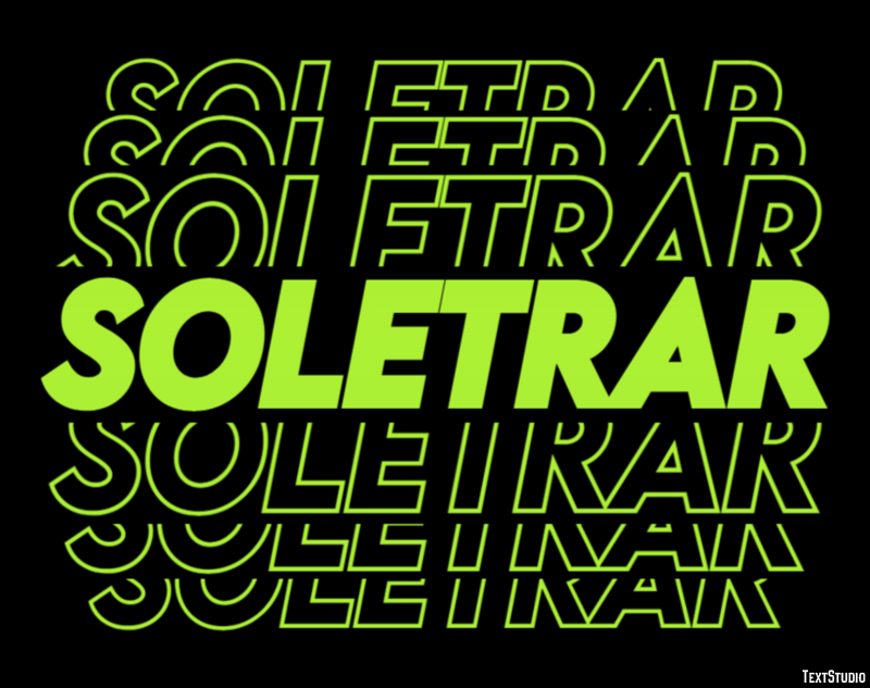 Soletrar Effetto testo