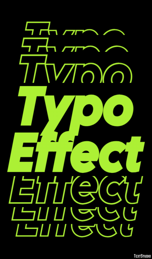 Typo Effect Text Effect