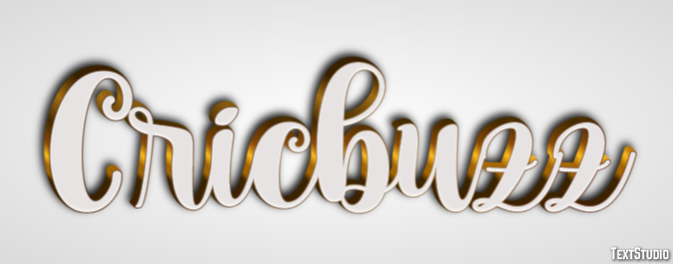 Cricbuzz Efecto de texto