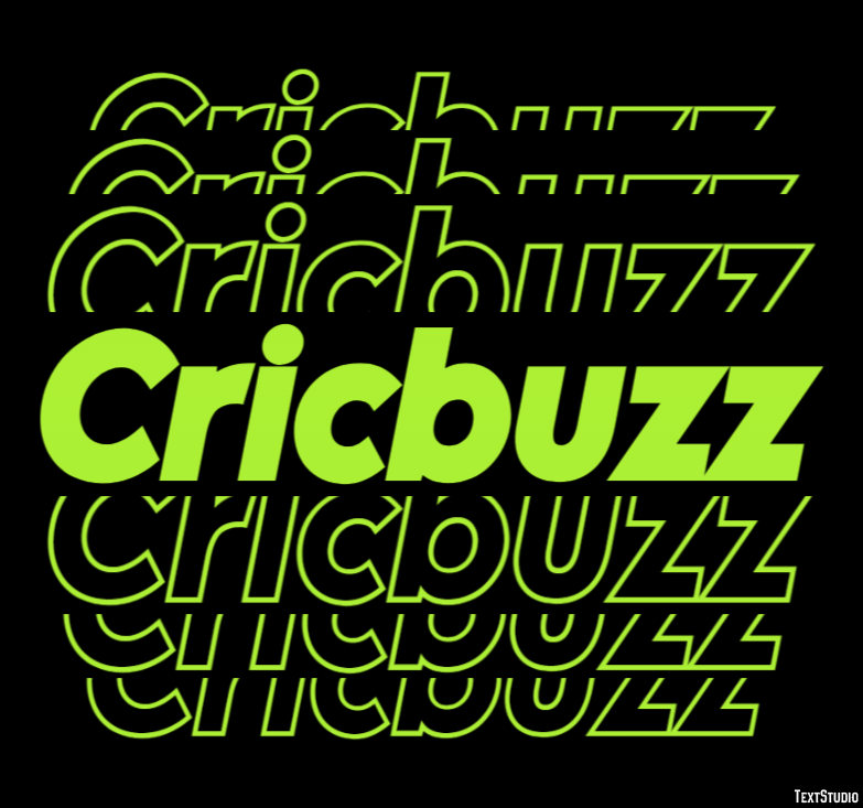 Cricbuzz Tekst Effect