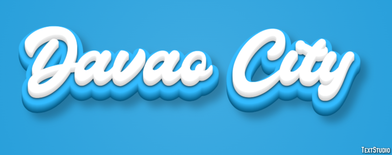 Davao City Texteffekt