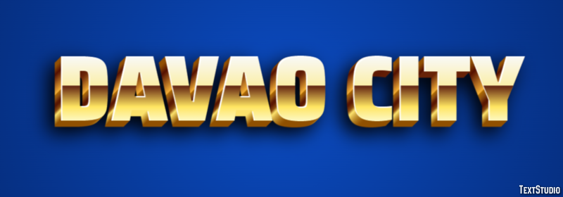 Davao City Tekst Effect
