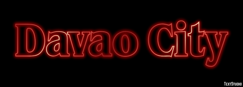 Davao City Texteffekt