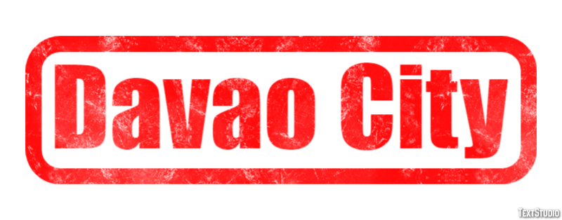 Davao City Efecto de Texto