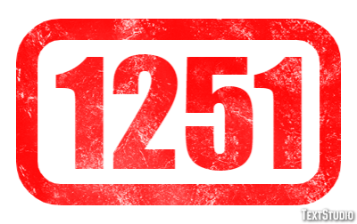 1251 Effetto testo