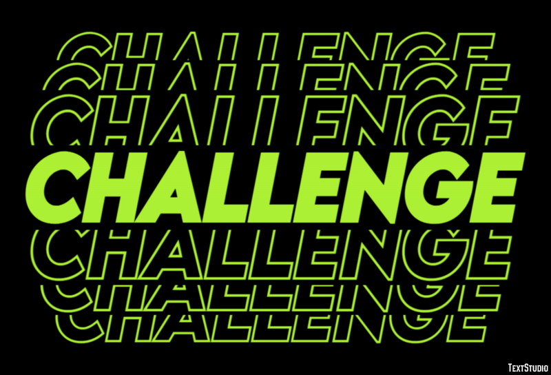 Challenge Metin Efekti
