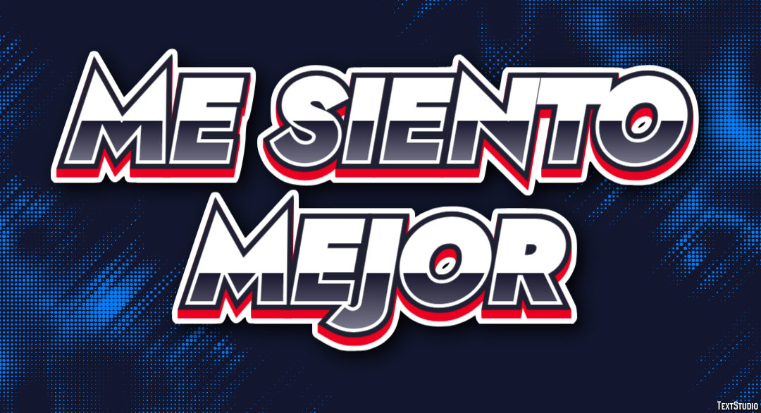 Me siento mejor Efecto de Texto