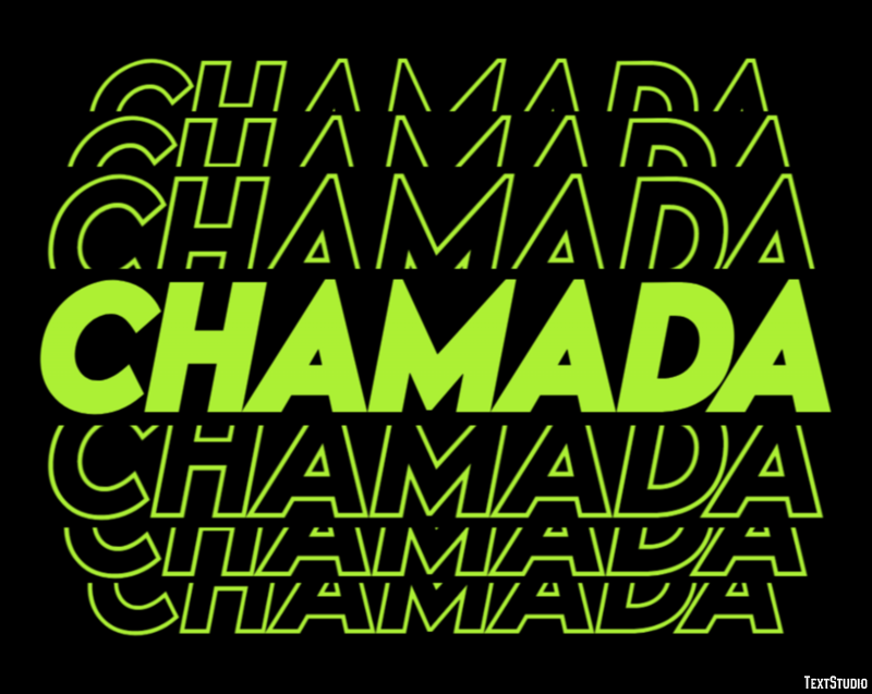 Chamada Efeito do texto