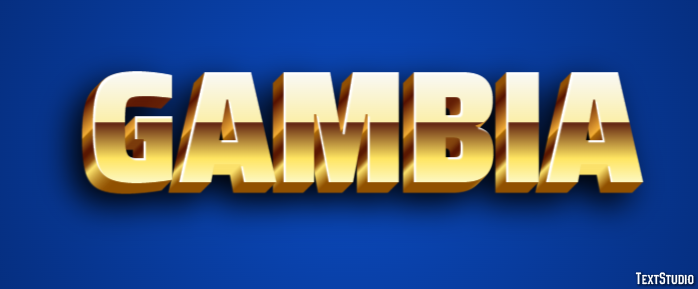 Gambia Efecto de Texto