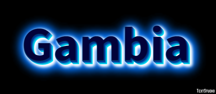 Gambia Efecto de Texto