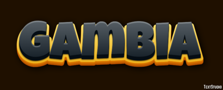 Gambia Efecto de Texto