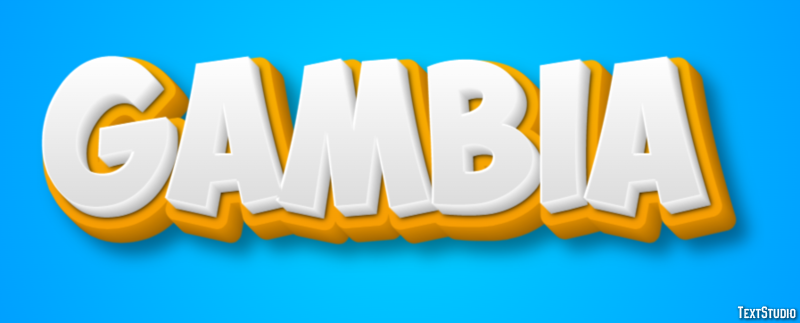 Gambia Text effect