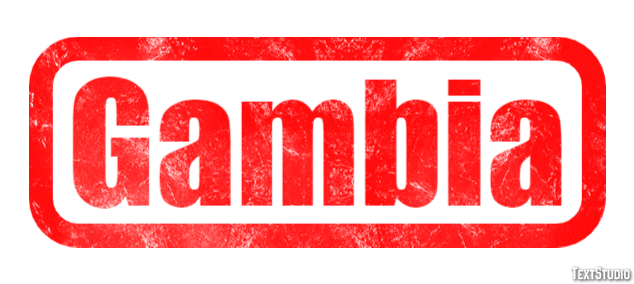 Gambia Text effect