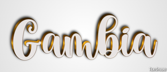 Gambia Text effect