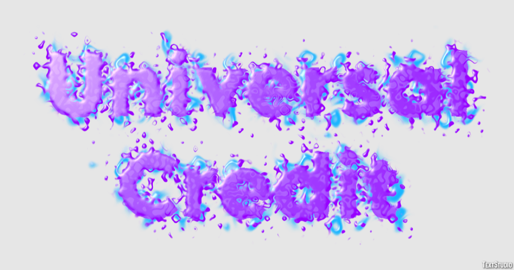 Universal Credit Efeito de texto