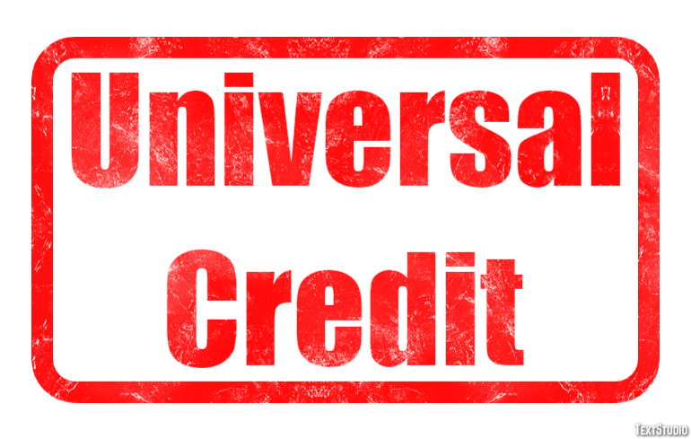 Universal Credit Efecto de texto