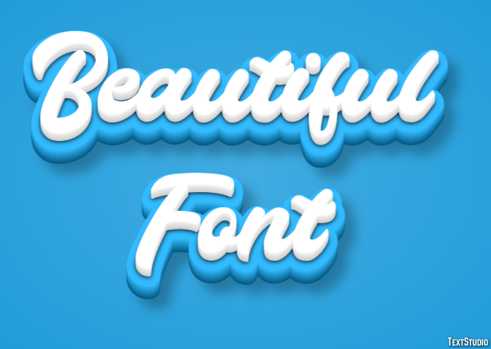 Beautiful Font Effetto testo